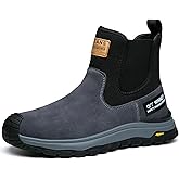 Nutropa Welding Work Boots for Men Composite Toe Safety Boots Non Slip Steel Toe Work Shoes Lightweight Construction Welder Boots