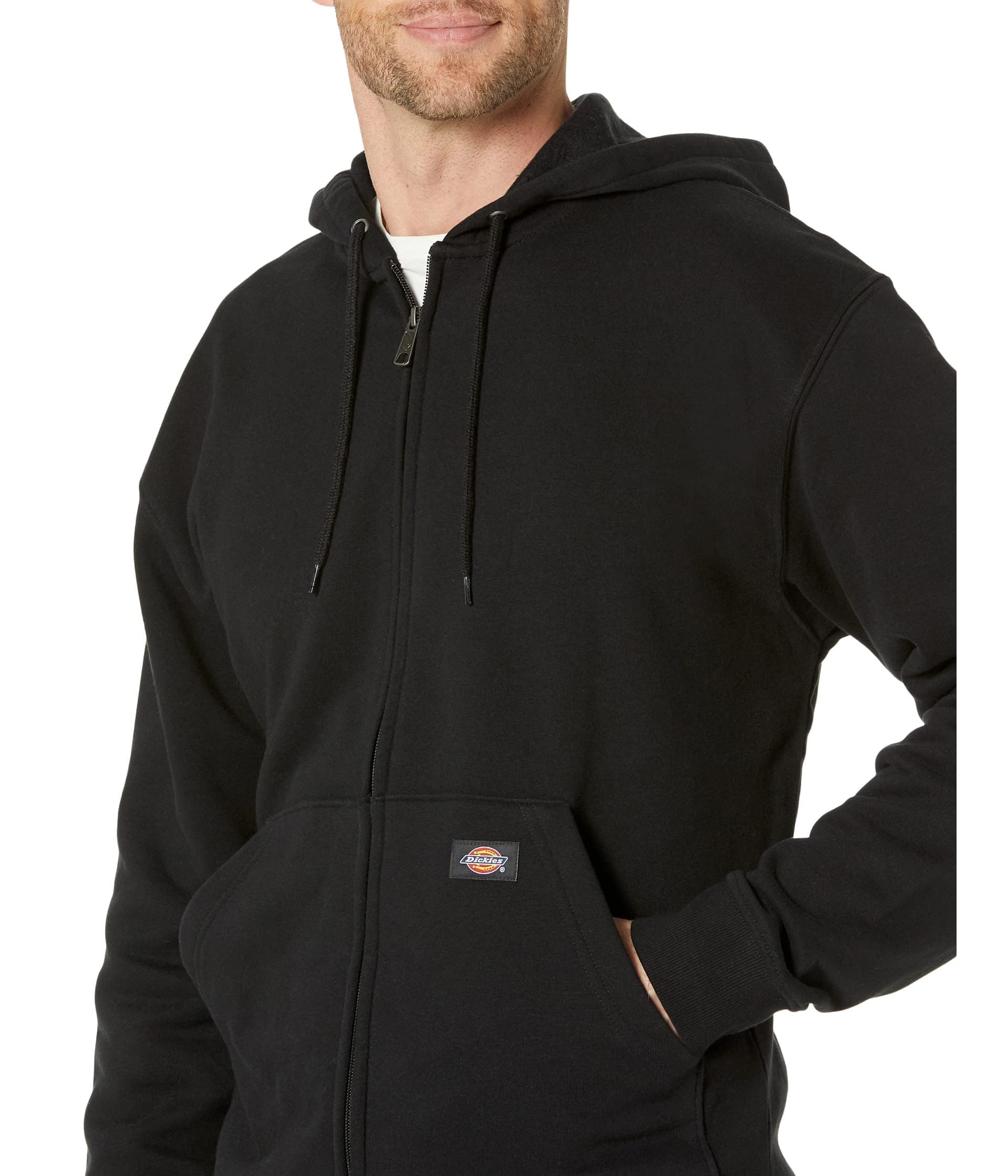 Dickies mens Full Zip Fleece Hoodie