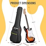 CAHAYA Electric Guitar Bag CY0226 6mm Padding Padded Backpack Black view 2