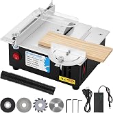 MXBAOHENG Mini Table Saw S3 Portable Precision Craft Table Saw | 1/2" Adjustable Cut Depth, Seven Speed Adjustable Power Supply, for Small Hobby Woodworking Miniature Wood Craft Cutting