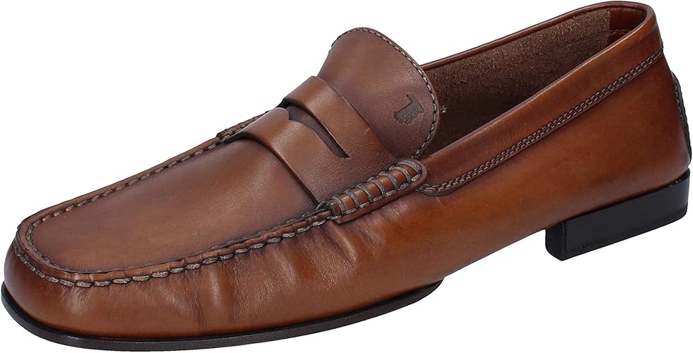Amazon トッズ メンズモカシン メンズ レザー ブラウン Tod S トッズ ローファー スリッポン