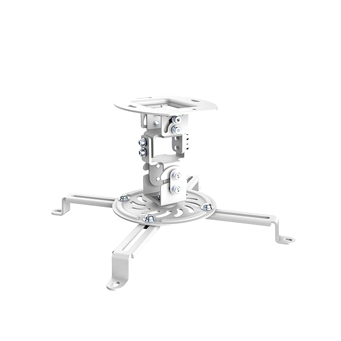 conecto CC50280 Deckenhalterung für Beamer, neigbar: -15° bis +15°, schwenkbar: 360°, drehbar: 360°, Deckenabstand: 150mm, Tr