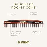 KENT Handmade Comb Small Size Coarse Fine Teeth Cellulose Acetate Gentle view 4