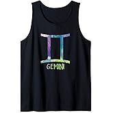 Gemini Zodiac Symbol Astrology Twins Tank Top