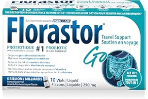 Florastor - Saccharomyces Boulardii - CNCM I-745 - Daily All in One Probiotic - Gut Health & Digestive Support - Supports Imm