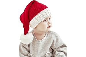 AUSEJOPEAC Santa's Knit Beanie - Women's Winter Hat, Soft Family Matching Xmas Christmas New Year Gifts
