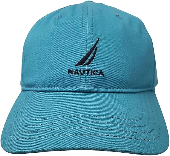 Nautica Men Adjustable Logo Hat Cap (One Size, Blue Breeze) Amazon.it