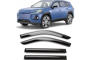 2026 2027 Tape-On Rain Guards Side Window Deflector Visors for Toyota Rav4 LE SE XSE XLE Premium Limited, Extreme Durable RAV