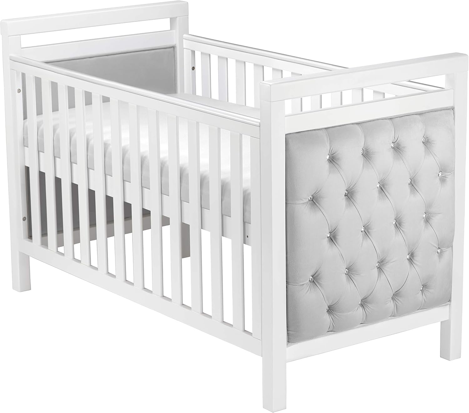 velvet baby crib