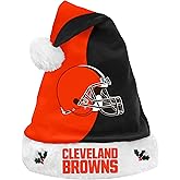 FOCO NFL Cleveland Browns 2017 Basic Plush Holiday Christmas Santa Hat