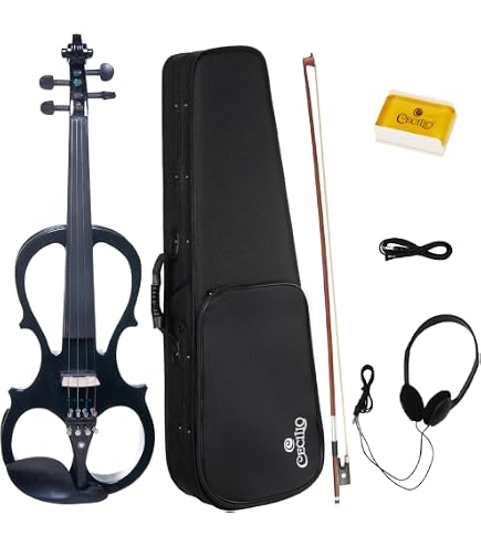 Amazon.com: Stagg Full Size 4/4 Electric Silent Violin Set with