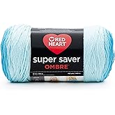 RED Heart E305.3961 Super Saver Ombre Yarn, Scuba