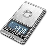 Flexzion Jewelry Small Digital Scale .01 Gram Accuracy - Portable Digital Jewelry Scale Gram & Ounces with 300g Weight Capaci