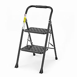 HBTower 2 Step Ladder, Step Stool for Adults,2 Step