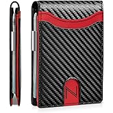 Zitahli Slim Wallets for Men, Leather Money Clip Mens Wallet, RFID Blocking Front Pocket Bifold Wallet, Minimalist Credit Card Holder with Gift Box