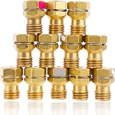 GRLP4 LP Gas Conversion Kit Propane Orifice Replacement Part Compatible with Frigidaire Kenmore Electrolux Range/Cooktop/Stove, 12 PCS, Brass, with Instruction
