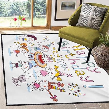 Amazon Com Kids Birthday Room Home Bedroom Carpet Floor