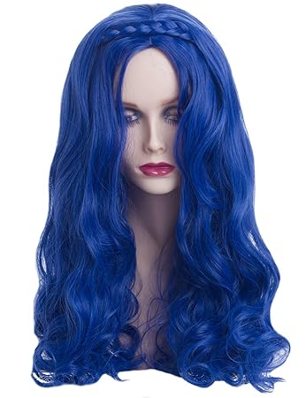 dark blue wig