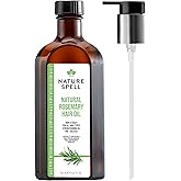 Nature Spell Rosemary Oil for Hair Growth with Pump Dispenser, Pre-Diluted Hair & Scalp Oil Nourishes Dry, Damaged Hair, For Women & Men, 5.07 Fl Oz