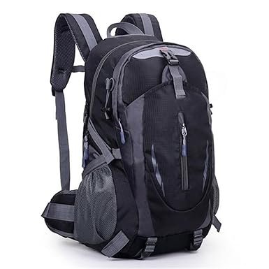 Amazon Com Chiffoned Nylon Black Backpack Waterproof Men S Back