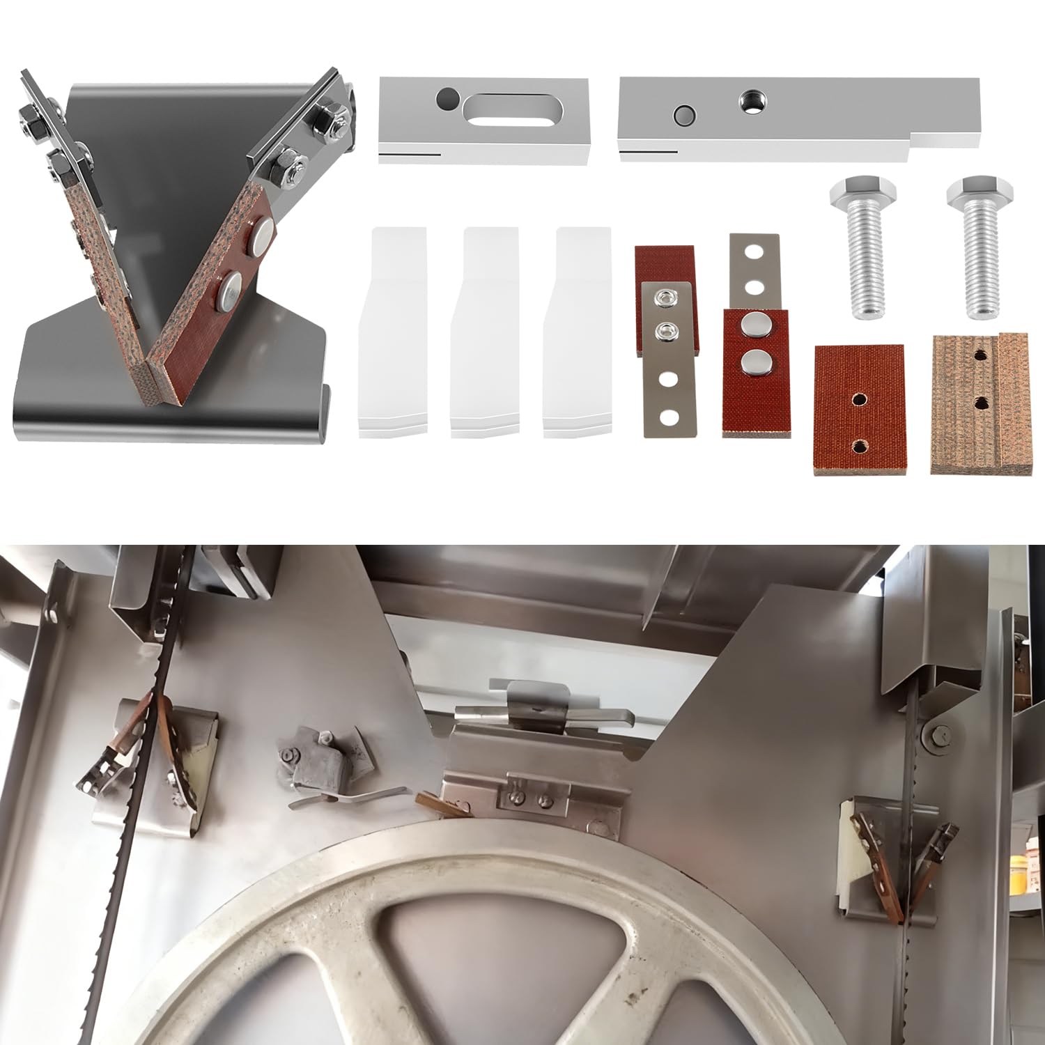 Photo 1 of Meat Band Saw Repair Kit - Complete Heavy-Duty Replacement Parts Kit Fits Hobart Models 5701, 5801, 6614, 6801 for Commercial Kitchen Butcher Shop