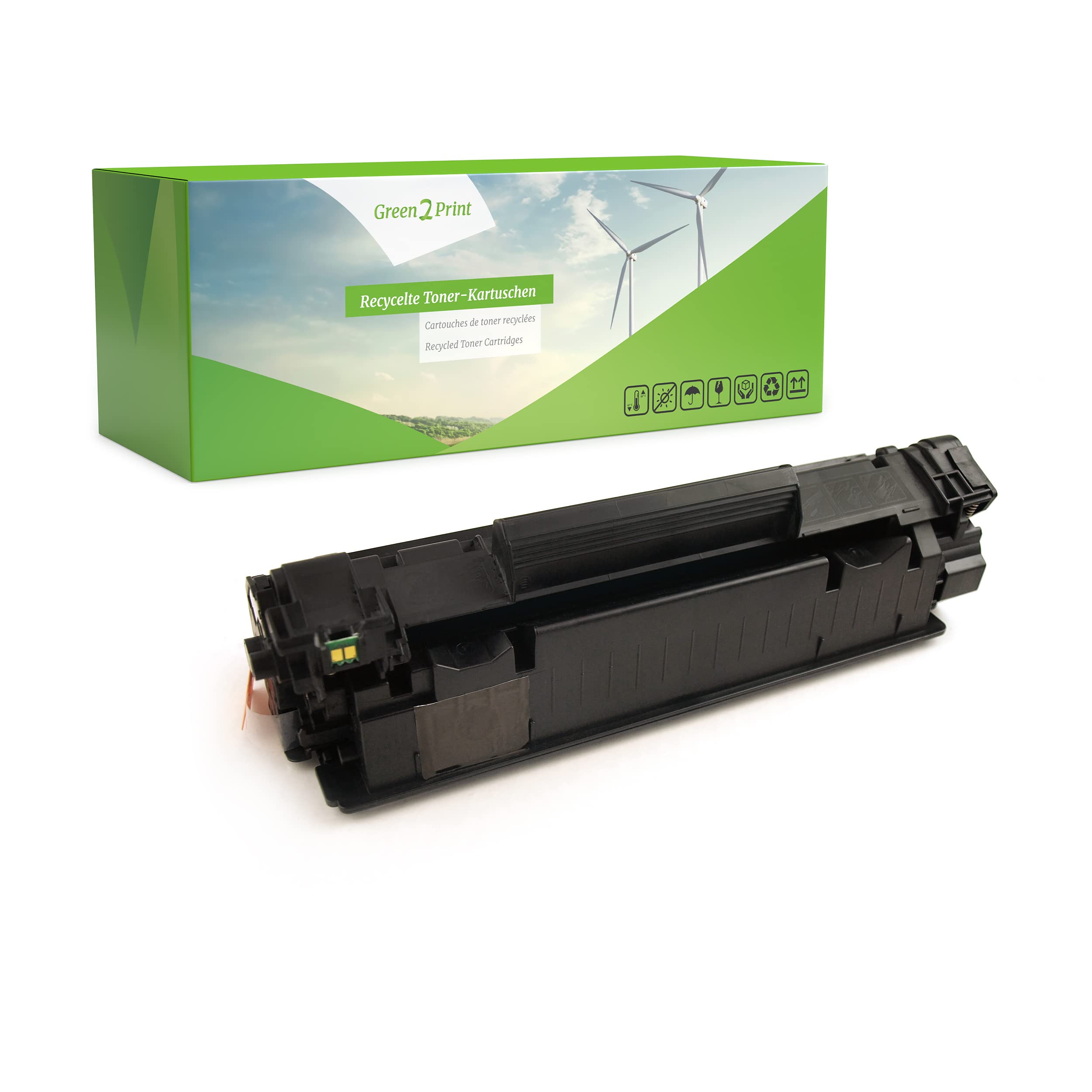 Green2Print High Yield Toner black 3000 pages replaces HP CE285A, 85A High Yield Toner cartridge for HP LaserJet Pro M1130, M1210, M1212MFP, M1212nfMFP, M1217NFW, P1100, P1102W, P1102, LaserJet M