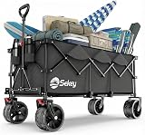 Sekey 300L Ultra-Large Folding Festival Trolley All-Terrain Wheels 150kg