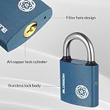 RosewineC Heavy Duty Padlock 38MM Iron Padlock with 3 Keys Weatherproof view 3