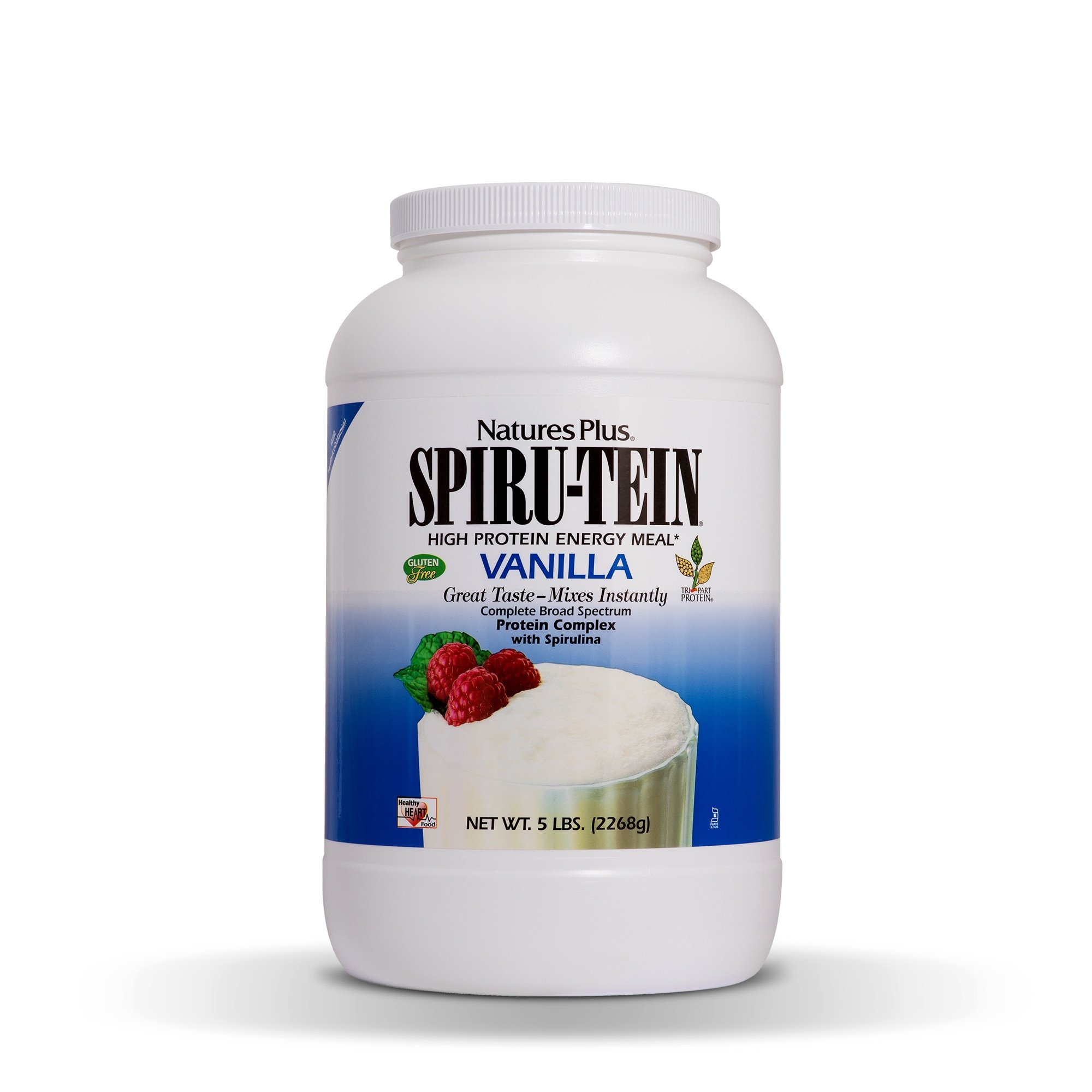 Natures Plus Spirutein Shake Strawberry Flavor 5 lbs