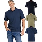 Kingsted Polo Shirts for Men - Royally Comfortable - Premium Pique Fabric - Soft Cotton Blend - Classic Fit Short Sleeve