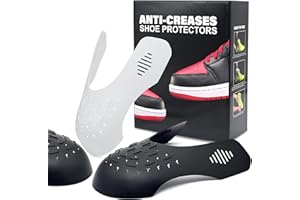 TUPEED 4 Pairs Shoe Crease Preventers, Anti Crease Shoe Protectors Shoe Guards, Shoe Creases Stoppers for Sneaker and Casual Shoes, for Men's US Size 7-12