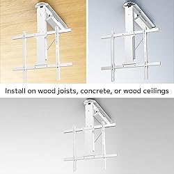 Yegosh Electric Ceiling TV Mount, Remote Adjustable