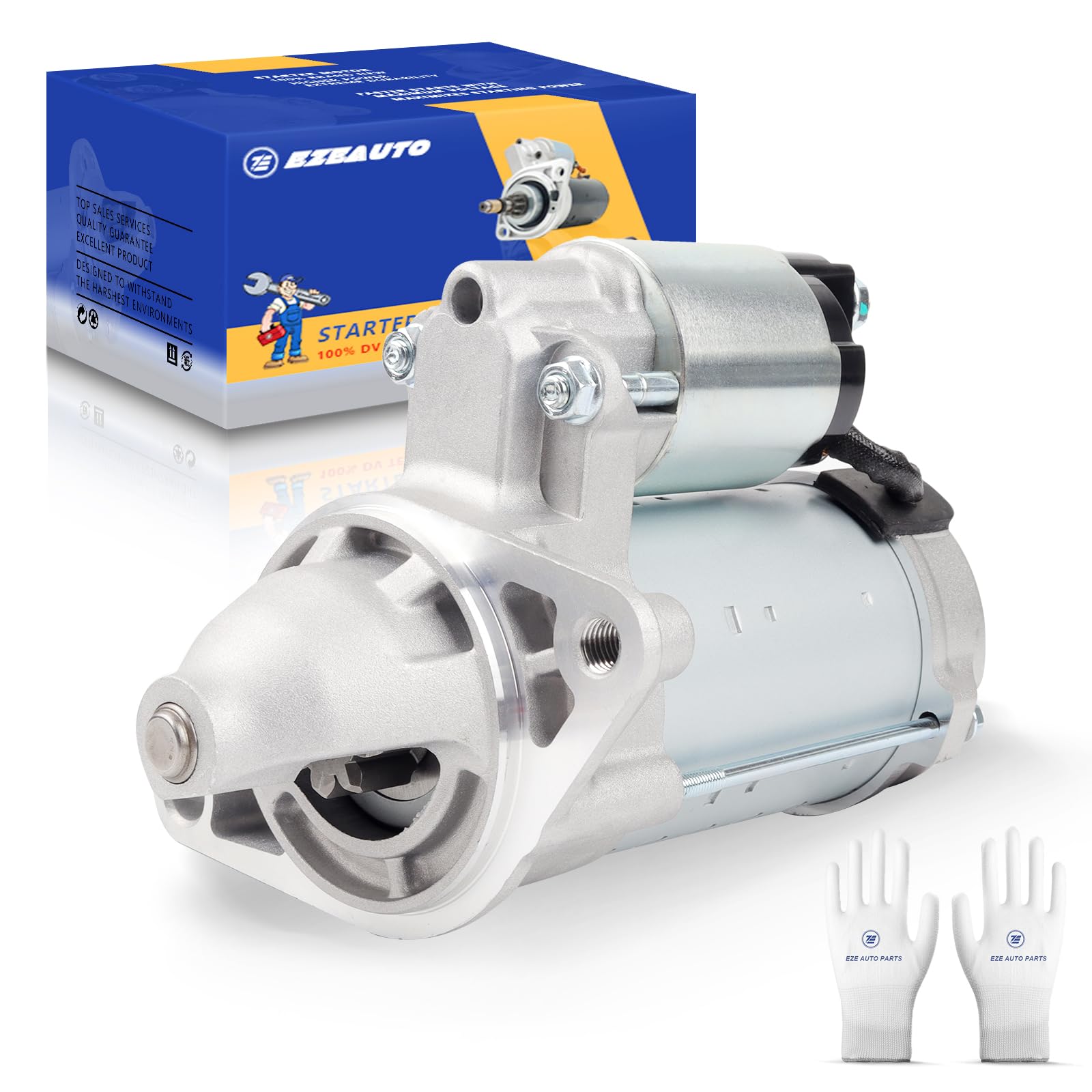 Photo 1 of 19049N Ezexpreze Starter Motor Compatible with 2009-2010 Pontiac Vibe, 2009-2013 Toyota Corolla, 2009-2014 Matrix L4 1.8L 1.6kw 9-Teeth CW Replace# 428000-4300 428000-4590 428000-4591 28100-0T050