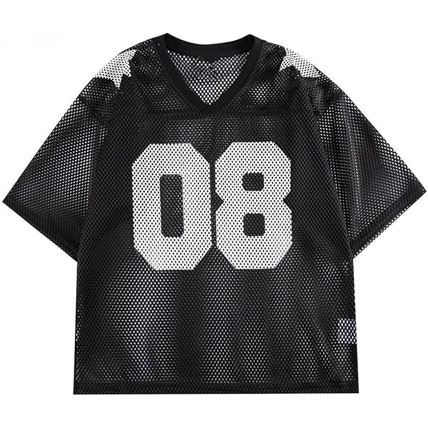 Ponitrack Mesh Football Jersey Oversized Number Shirt Baggy