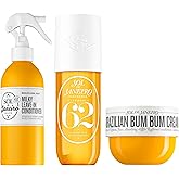 SOL DE JANEIRO Brazilian Bum Bum Cream, Milky Leave-In Conditioner, and Cheirosa 62 Hair & Body Perfume Mist Bundle, Amazon Exclusive