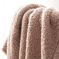 Bertte Fluffy Sherpa Throw Blanket Ultra Soft Warm