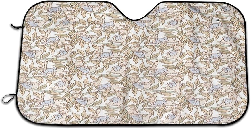 Amazon ピーターラビット 北欧 花柄 サンシェード 車 フロントサンシェード 遮光断熱 吸盤 紫外線対策 日除け キャラクター アニメ グッズ 雑貨 かわいい おしゃれ 車用品 Danesi １３０ ７０cm 車 バイク 車 バイク