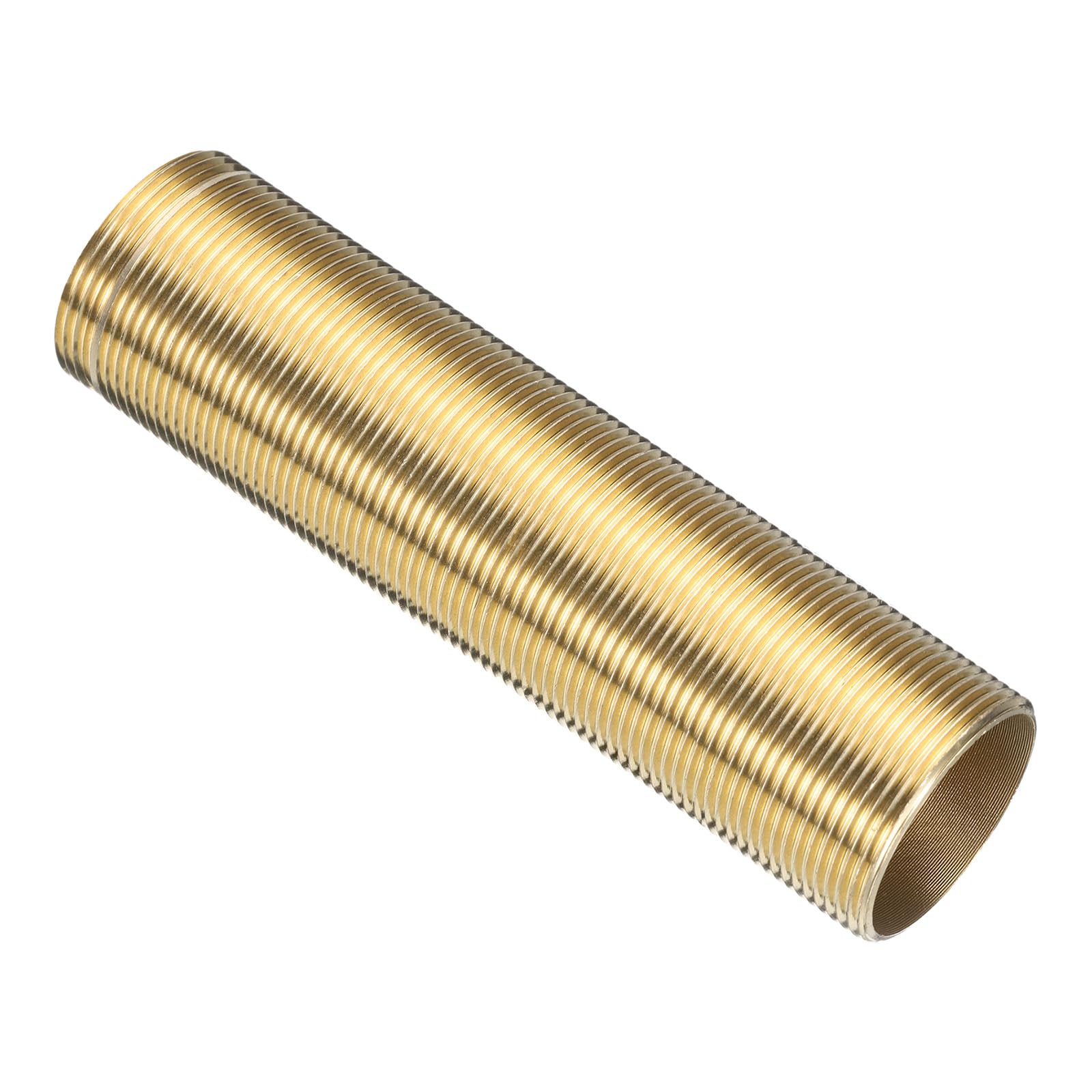 uxcell 5" Faucet Mount Extension Shank Brass Threaded Pipe Lengthen Mounting Shank Lengthen Fixed High Foot Golden 1PCS