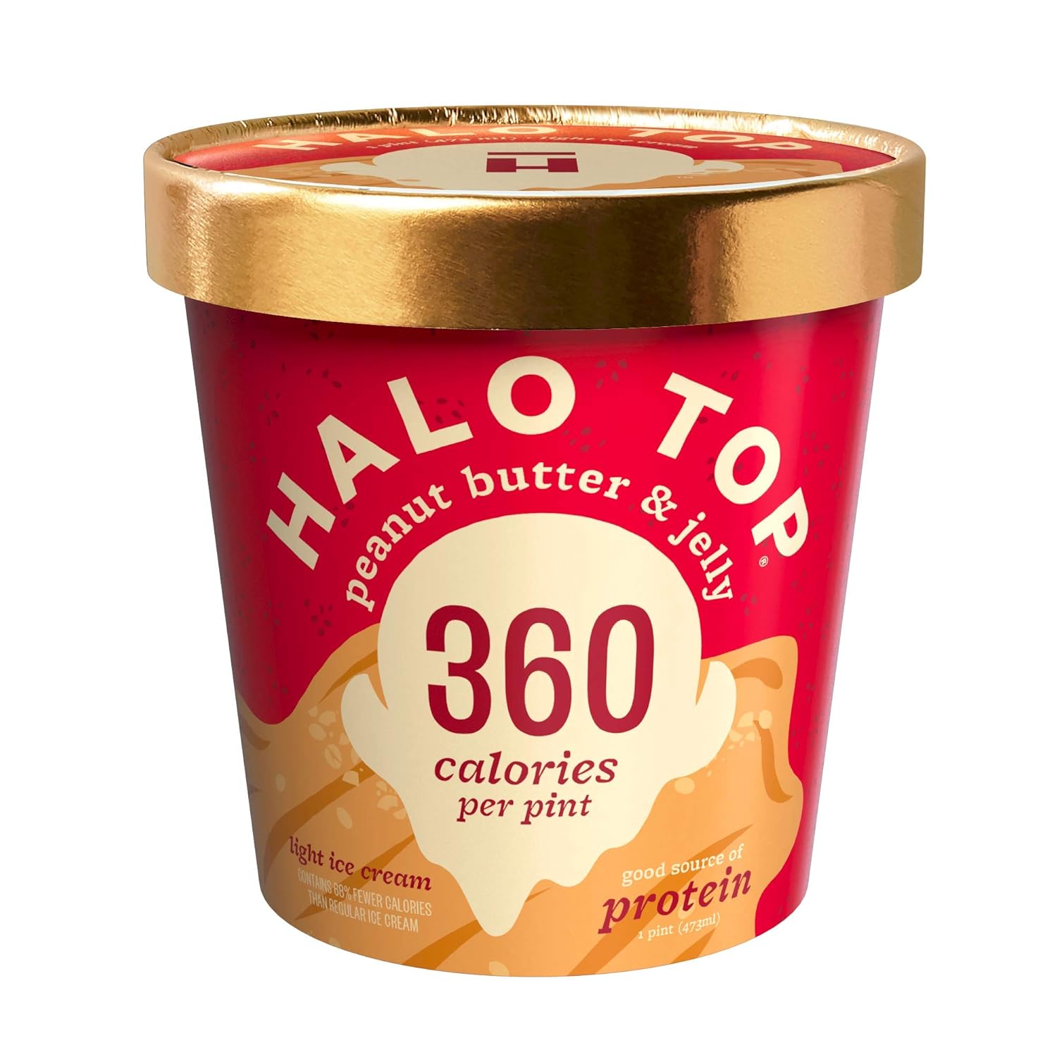 Halo Top Peanut Butter Jelly Ice Cream Pint 8 Count Amazon