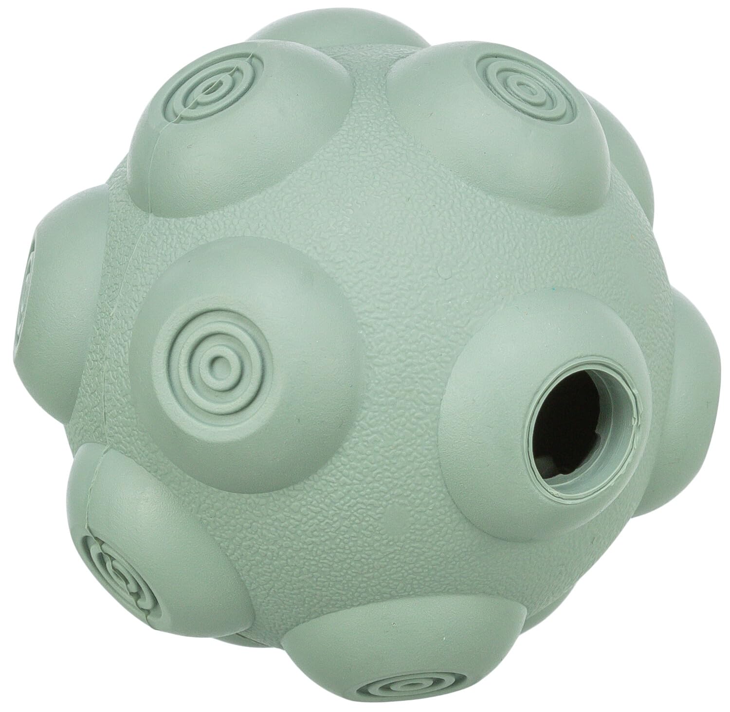 TRIXIE Snack Ball – With bumps for uneven bouncing – Quiet rolling – Natural rubber – ø 9 cm – 34812