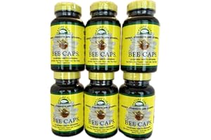 Nature Cure Original Bee Caps in Brown Bottles - 6 Pack - 120 Count Each Bottle