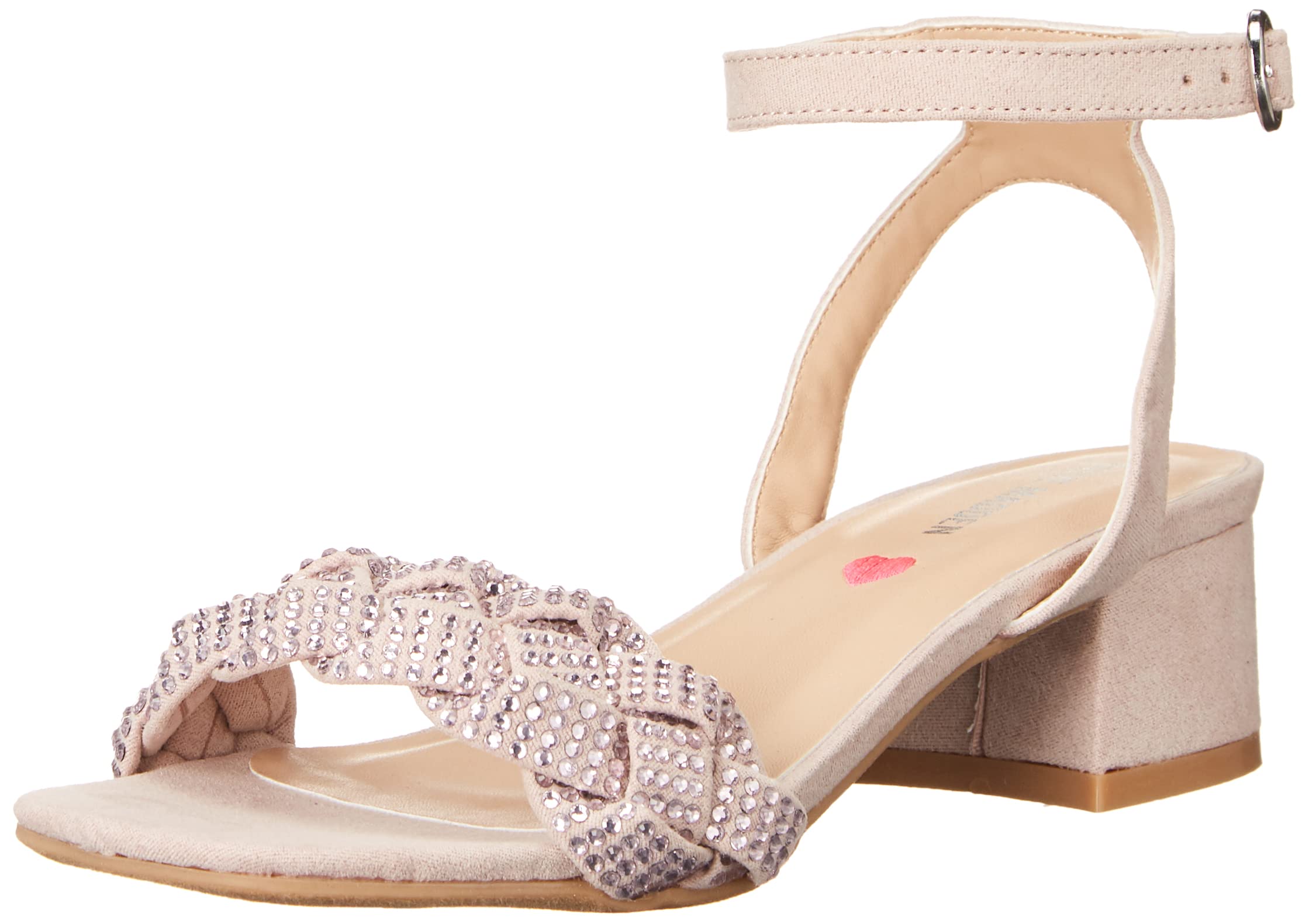 Steve Madden Girls Shoes Oppal Heeled Sandal, Blush, 2