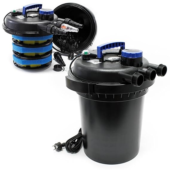 Sunsun CPF-250 Druckteichfilter mit integrierter UVC Einheit 11W für Teiche bis 10000 Liter