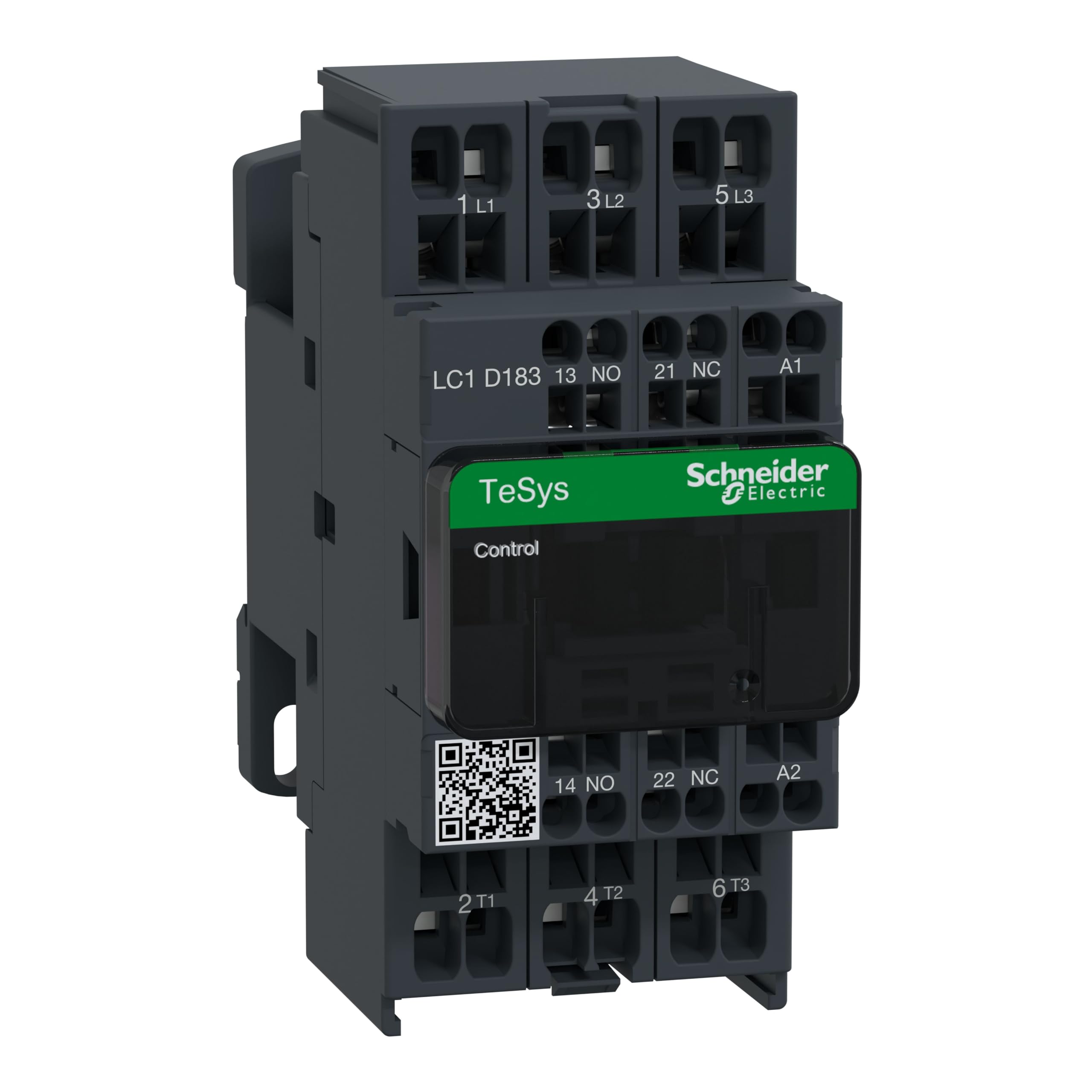 Schneider Electric LC1D183F7 Contactor 110V 50/60Hz, Tesys D Contactor - 3P(3 No) - Ac-3 - <= 440 V 18 A - 110 V Ac Coil