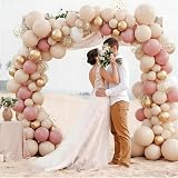 balloon garland Rose Gold Balloon Arch Kit 102pcs Beige Retro Pink Gold view 9