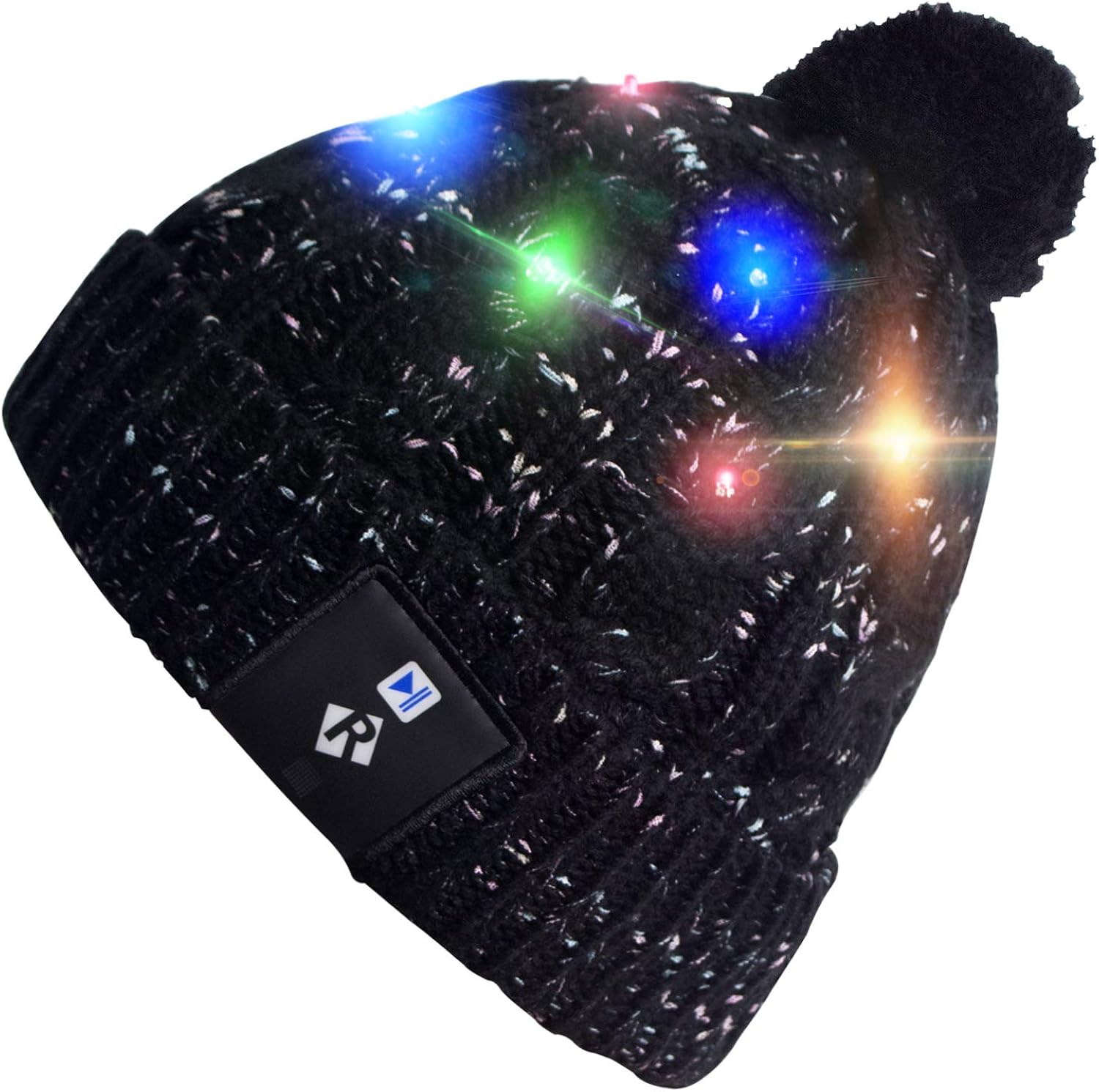 Mydeal Stylish Unisex Men Women LED Light Up Beanie Hat Cap for Outdoor