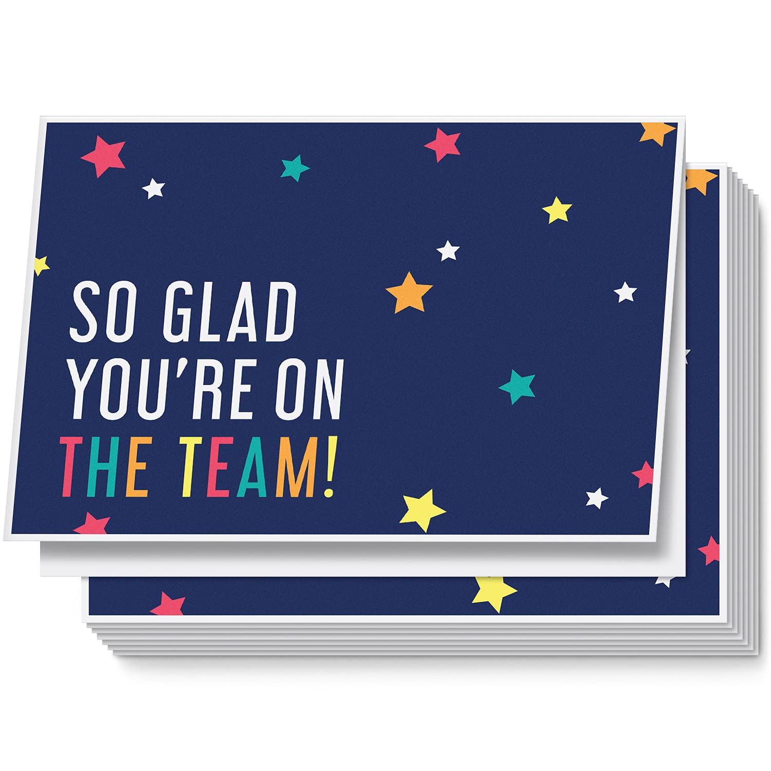 SWEETZER & ORANGE Employee Appreciation Cards with Envelopes. (25 Pack) 5x7 Small Thank You Sheets, Appreciation Card, Gratitude Slips, Nurses Week Notes, Administrative Professional Day Tags