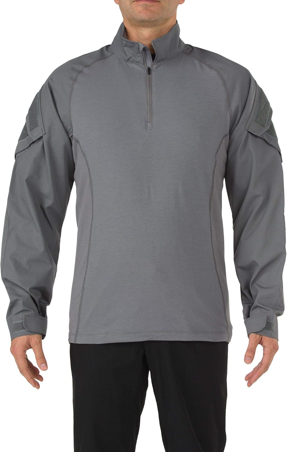 5.11 Tactical Men's Rapid Assault Long Sleeve Shirt, Poly/Cotton Ripstop, Shoulder Pockets, Style 72194: Clothing