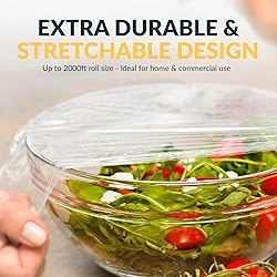 PAMI Clear Plastic Wrap for Food 12" X