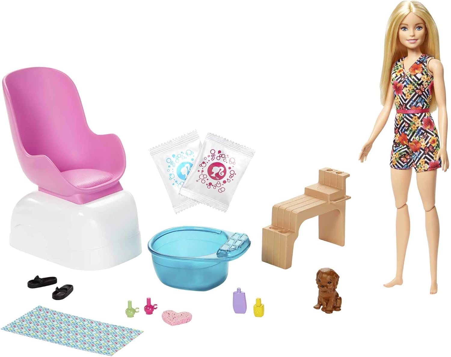 Mani-Pedi Spa Playset with Blonde Doll
